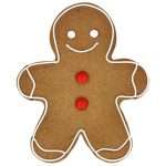 Groot gingerbread mannetje