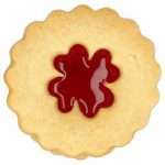 Gevulde jam koekjes bakken uitsteker