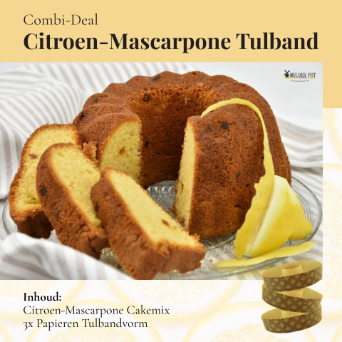 Combi-Deal Citroen-Mascarpone tulband Combi-Deal Citroen-Mascarpone tulband