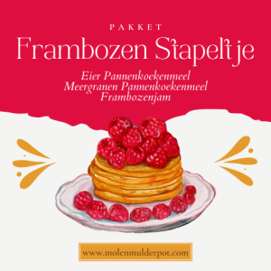 Frambozen Stapeltje bakpakket pannenkoek