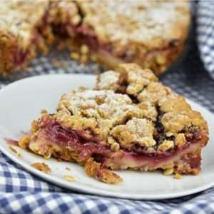 Kersenplaatkoek recept met haver en kers