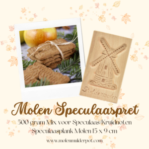 Molen Speculaaspret plank met speculaasmix
