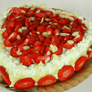 Recept Moederdagtaart met verse aardbeien