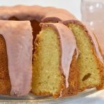 Chocoladedruppels Ruby op cake