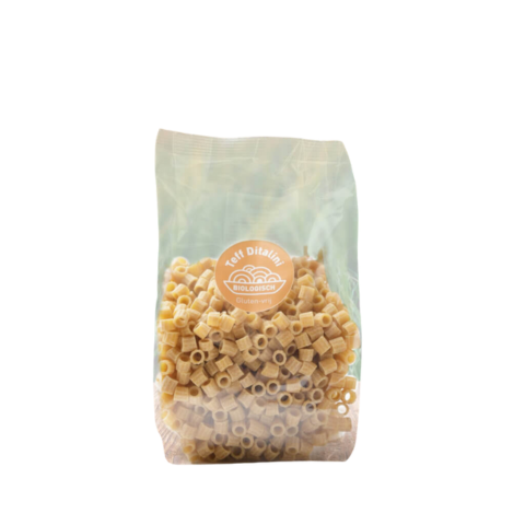 Teff ditalini pasta voor glutenvrije pasta te koken Teff Ditalini glutenvrij
