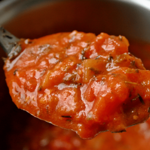 tomatensaus voor de pizza